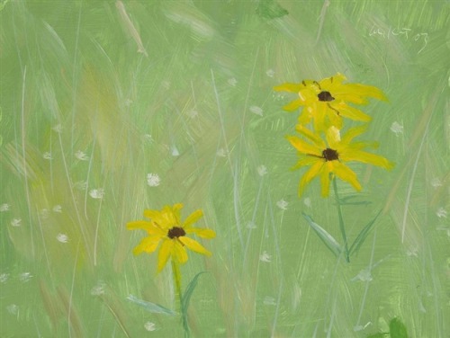 Black Eyed Susans   -   Alex Katz   2003American b.1927-