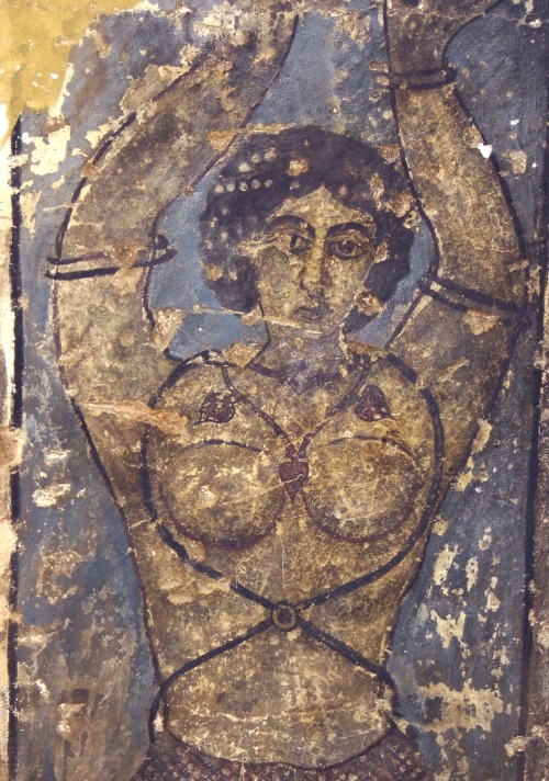 Qusair Amra, plus interior fresco detail. Jordan. AD 711. 