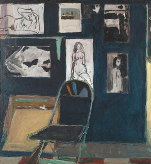 cheatingdeath: Richard DiebenkornStudio Wall, 1963 Oil on canvas 45 2/5 × 42 1/2 in 