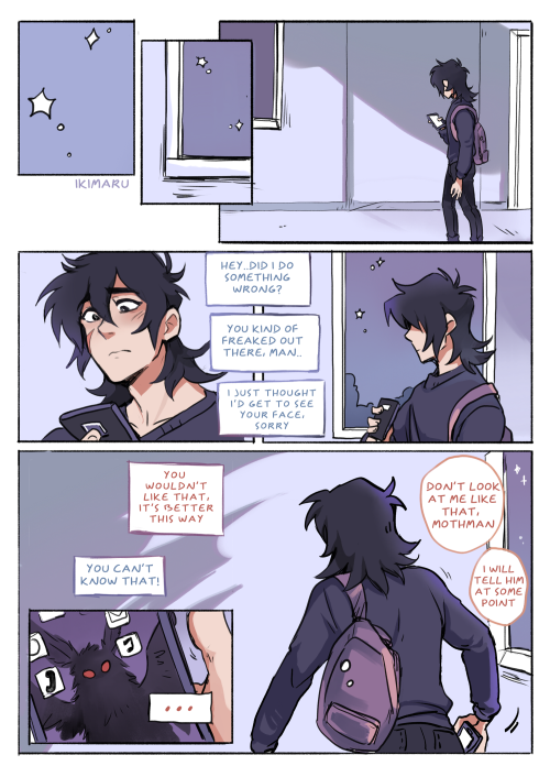 VR/college AU part 7!detective Lance is on the case but trying to be responsible about it B)first | < part 6 | part 8 >