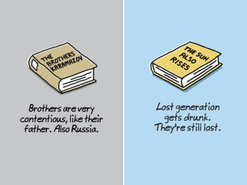 girlsmoonsandstars:decembersoul:Ultra-Short Versions of Classic Books For Lazy People