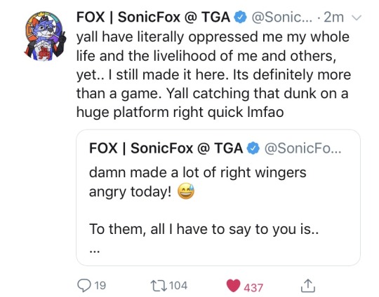 blackvvatch: Sonicfox ur so fucking valid I love u 