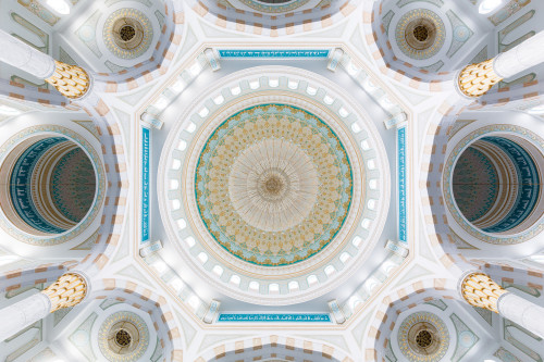 Inside Khazret Sultan Mosque, Astana, Kazakhstan by Loïc Lagarde