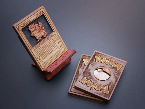 Sex retrogamingblog: Wood-carved Pokemon Cards pictures