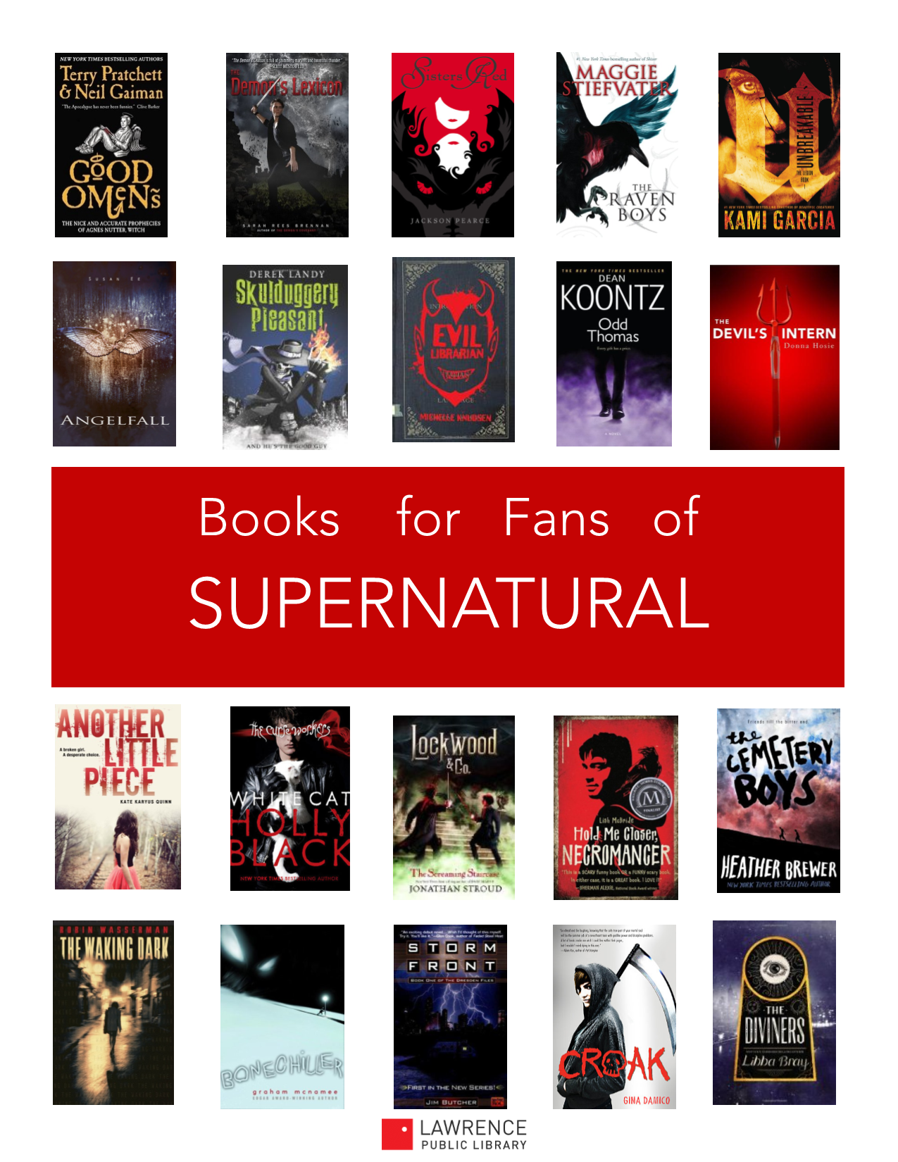 Books for fans of SUPERNATURAL Lawrence Public Library