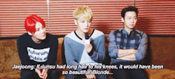 :  what is a jyj interview without laughing at the expense of junsu’s little remaining dignity 