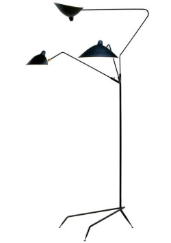 scandinaviancollectors:  SERGE MOUILLE, Tripod floor lamp, 1951. Originally produced by Ateliers Serge Mouille, France. Re-production by Serge Mouille USA. / 1stDibs 