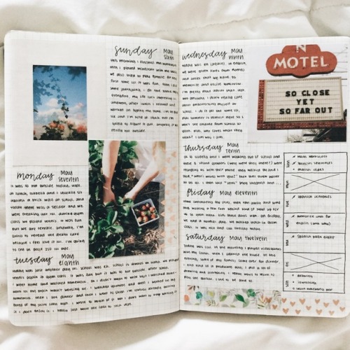 kaylareads:some of my favorite pages in my bullet journal :) today i went to my school registration 