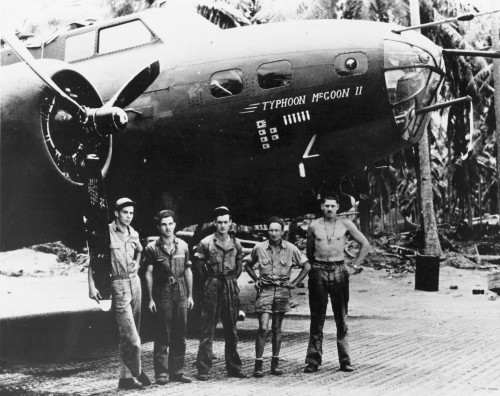 B-17E Flying Fortress bomber &lsquo;Typhoon McGoon II&rsquo; of 11th Bomb Group, USAAF 98th Bomb Squ