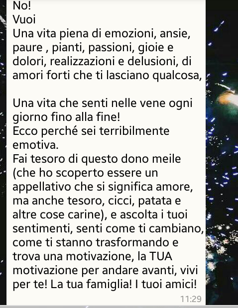 è la nostra guerra ma mi ricorda l'Amore