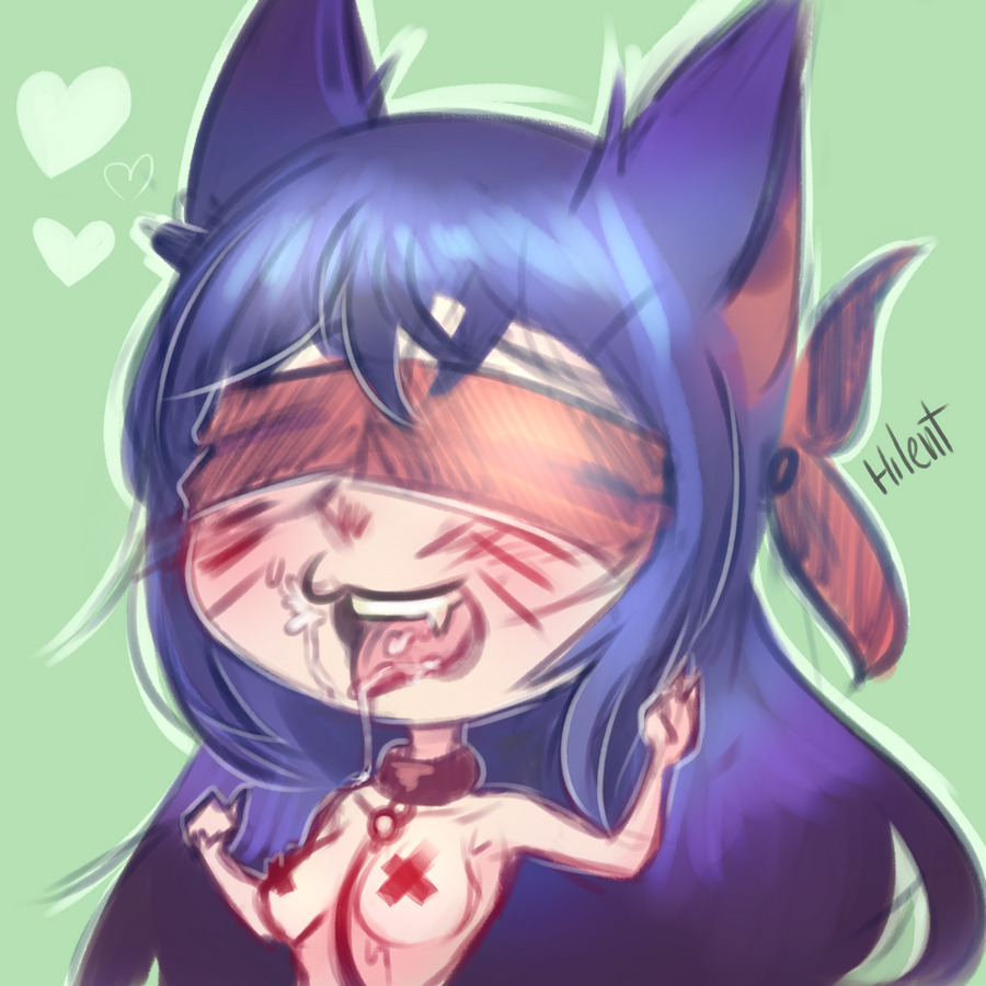 hilent:Ahri, Lux &amp; Riven NSFW artwork.