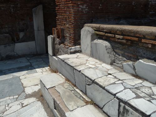 Architectural details -  set 2These photos are from two public baths of Ostia Antica. Mainly differe