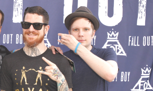 holytrinityofemos:  Patrick and Andy being cute at today’s Meet and Greet