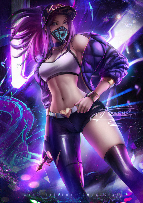 KDA Akali♥ Unсеnsored 5K jpg + video process etc &gt;&gt; patreon.com/axsens