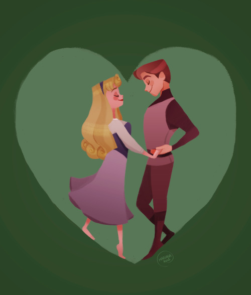 marianaavilal: And yet another heart commission, Aurora and Philip (Phillip?) this time, who are ado