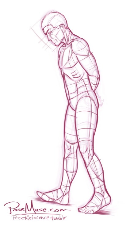 Figure Drawing Reference: Standing Pose with Arms Out