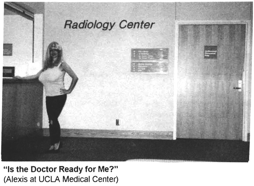 funbaggery:  Joyce (alexis love) Mandel gets her breasts verified as real at UCLA.