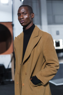 black-boys:Adonis Bosso by Eva K. Salvi | Backstage at Casely-Hayford FW 15 