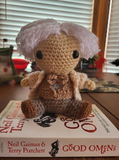 Crocheted A Little Aziraphale To Cope With S2 :)