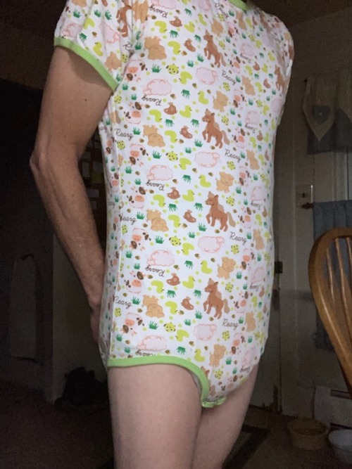 Bf In Onesie An Plastic Pants Over Diapey