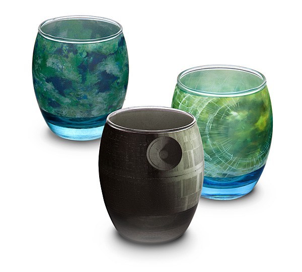 laughingsquid:  A Beautiful Glassware Set Based on Planets, a Moon and a Space Station
