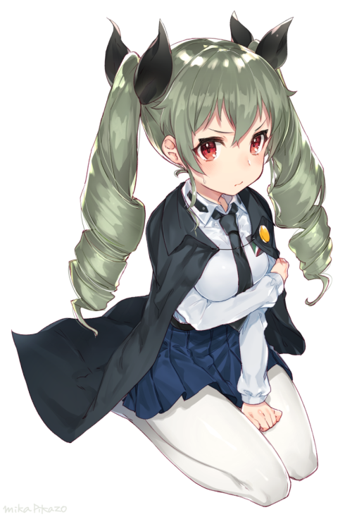 mikapikazo: ガールズ&パンツァーアンチョビCLIP STUDIO PAINT作業時間：６時間