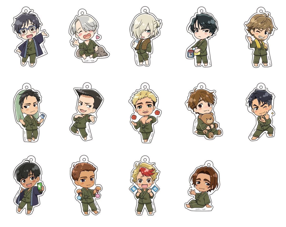 New Princess Cafe YOI charms featuring everyone at the onsen&hellip;&hellip;and