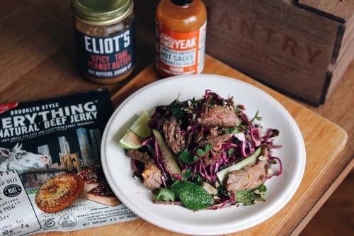 Spicy Beef Salad With Peanut Vinaigrette &amp; Jerky ft. Eliot&rsquo;s Nut Butters Yeak Inc.
