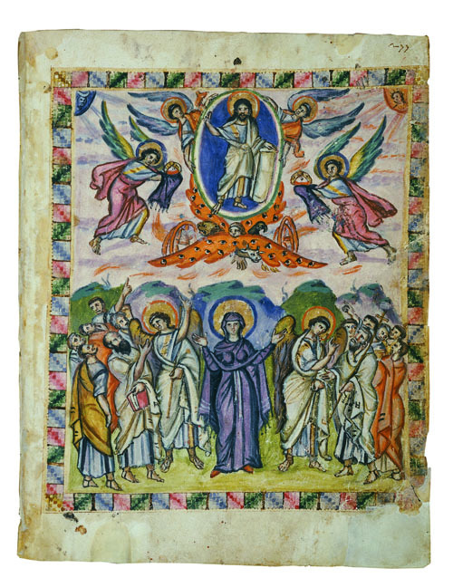 The Ascension from the Rabbula Gospels
Unknown Artist, 586Some thoughts on this week’s bulletin art
Last Thursday, the Church celebrated the Feast of the Ascension, the event catalogued in Luke and Acts, of Jesus’s rise to his heavenly throne. On...