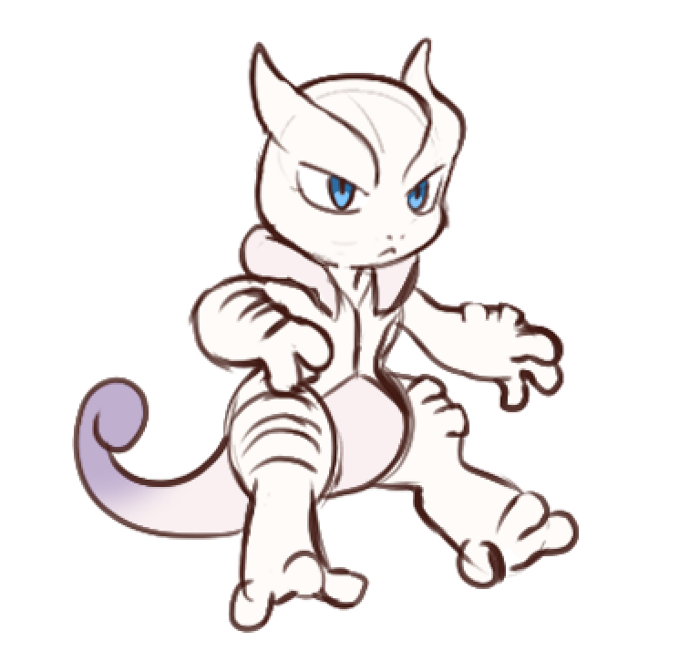 Mega Mewtwo X coloring page 