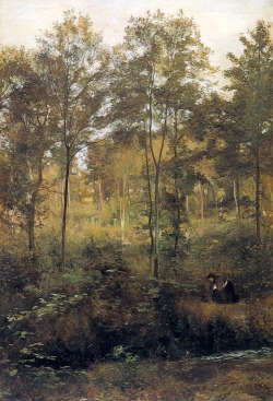 the-esoteric-arts:  Picking Mushrooms by  Charles William Mansel Lewis   