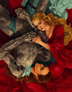 bonpyro:   “You are both the reason my heart beats. and the reason it breaks.” — Beau Taplin || The anomaly. Queen Clarke &amp; Commander Lexa in @reshopgoufa​‘s royal affair au  patreon | buy this print 