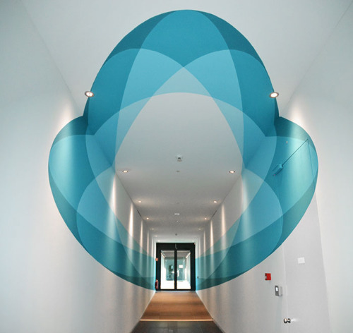 SPACE ODDITY / AnamorphSpace Oddity, a big circular anamorphic painting for VF headquarter offices i