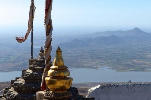 View from Shatrunjaya mountain, Palitana, Gujarat