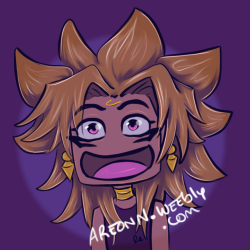 artful-darkness:Melvin! Originally drew this to be my icon: Ishizu is beautiful but tragic. I need some smiles to represent me (because im always cheerful and smiling like an idiot)