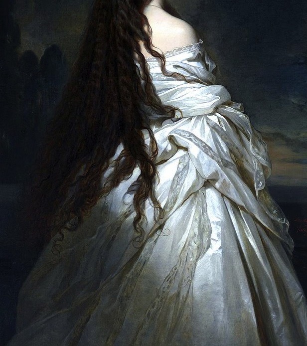 femalebeautyinart:  Empress Elizabeth of Austria by Franz Xavier Winterhalter,