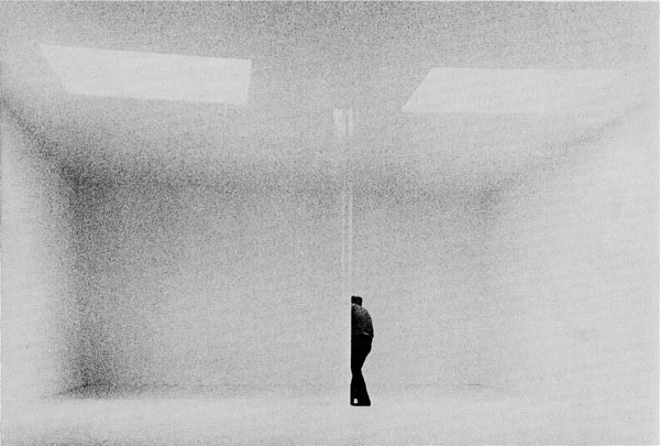 danepst:  Robert Irwin “Skylights - Column” in his studio in Venice, CA in 1970