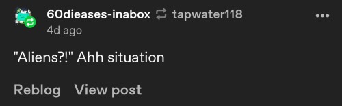 I Can't Not Reblog, This + The Replies Are GOLDEN