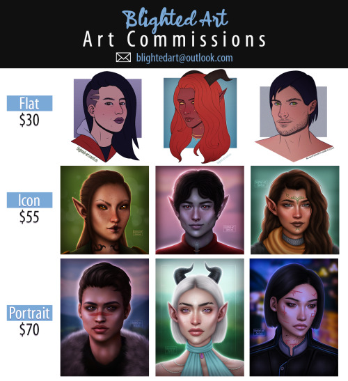 blighted-elf: blighted-elf:2022 Art Commissions - I’ll draw almost any humanoid character(s) o