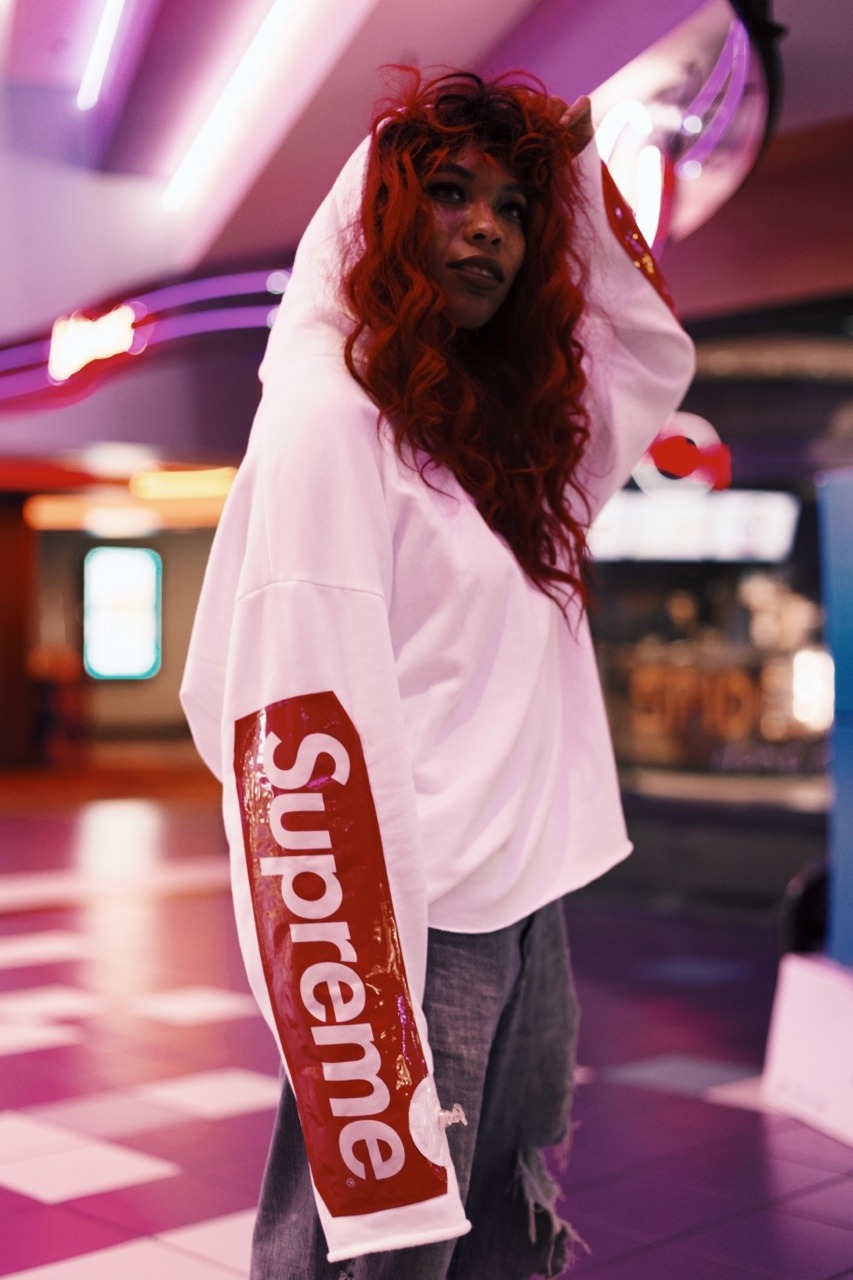 kieraplease:  Beach Ball Supreme hoodie by Nigel Xavier  Shot by Shamaal B. 