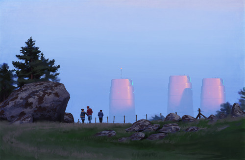 gerardofilici:Amazing Sci-Fi Paintings by @simonstalenhag