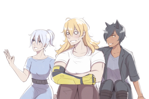 catalyswitch:Bees Schnees Week Day 3: Meet the Parents. In which Weiss and Blake roast the hell out 