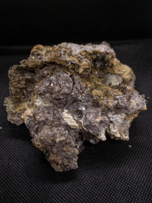 Axinite-Fe and Barite on matrixLocality: Clemensberg Quarry, Hildfeld, Winterberg, Arnsberg, North R