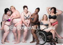 jolene-cuisine:  huffingtonpost:  #EmpowerALLBodies Is What A Truly Diverse Plus-Size Campaign Looks LikeBody love activist Jes Baker was disappointed by the lack of diversity in Lane Bryant’s #ImNoAngel campaign, so she made her own series of ads.Baker’s