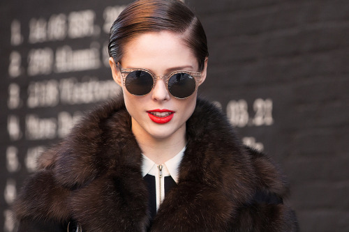 Coco Rocha during NYFW. For Refinery 29. 