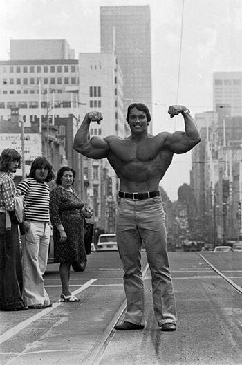 picturesinhistoryblog:  Arnold Schwarzenegger, Melbourne, Australia, 1974 