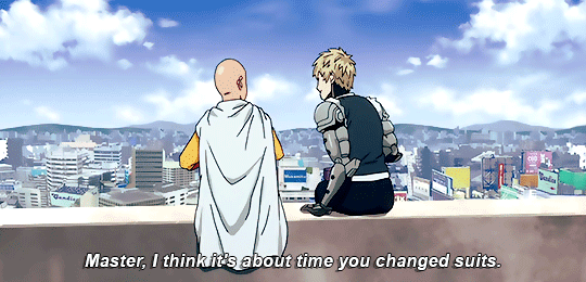 kaibii: Aight, real talk tho.   Genos hears a story about how Saitama was given