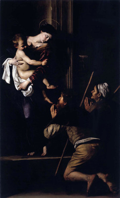masterpiecedaily:  Caravaggio Madonna di