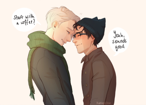 hachidraws:these dorks goin’ on a date for the first time would be so 