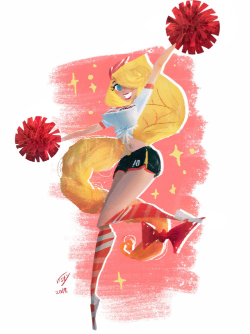 cheerful cheerleader!